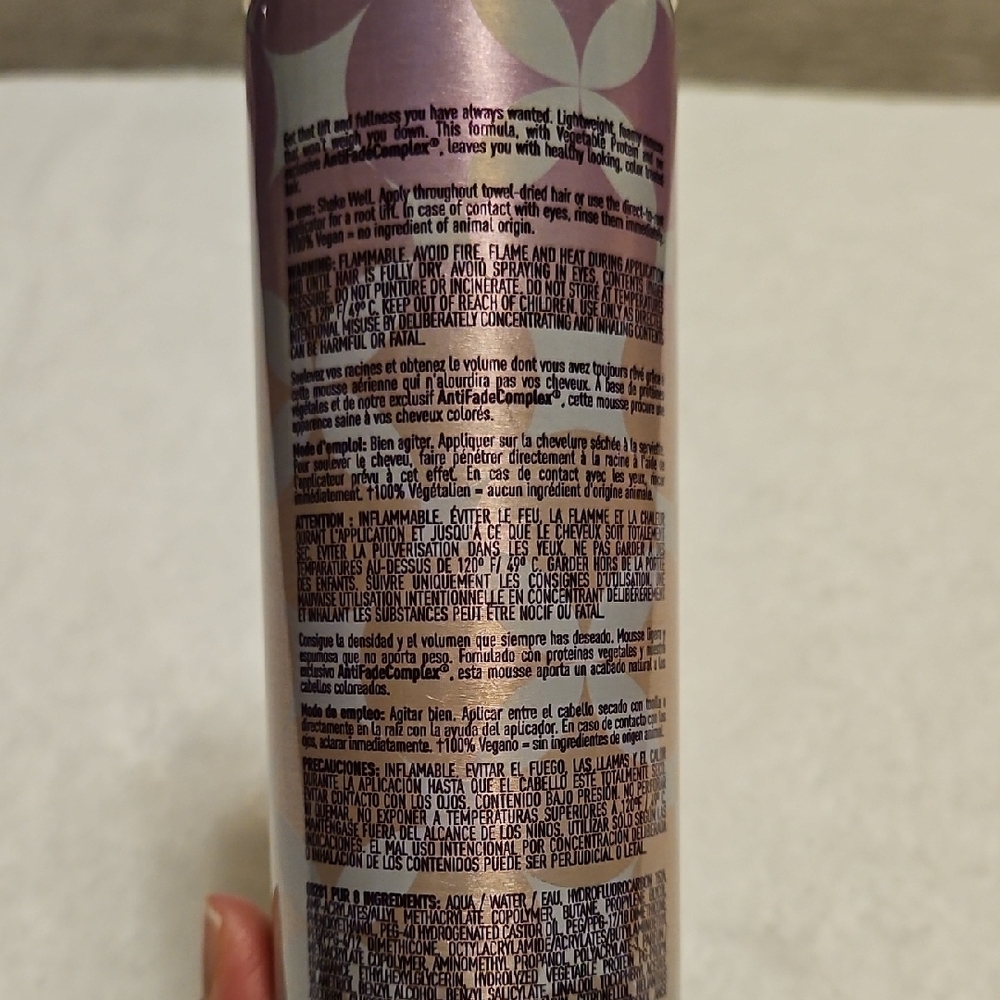 Pureology On the Rise Root-Lifting Mousse - Silver and White - Picture 5 of 9